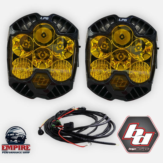 Par de faros Lp6 Baja Designs ambar