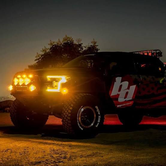 Par de faros Lp6 Baja Designs ambar