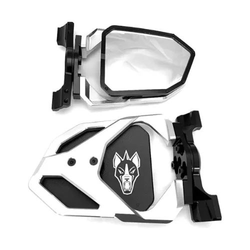 Espejos chupacabra off road Cuero Race Silver