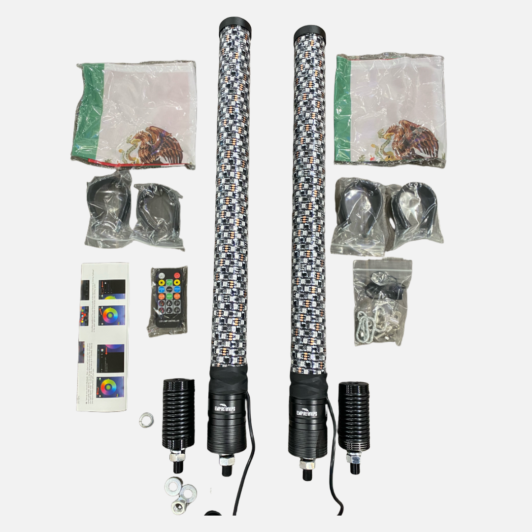 Par de antenas led Bazooka