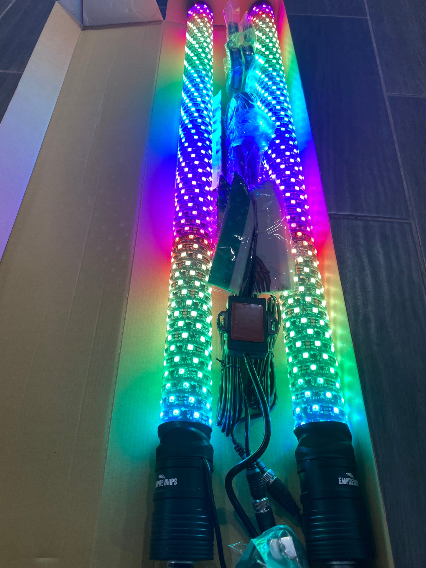 Par de antenas led Bazooka