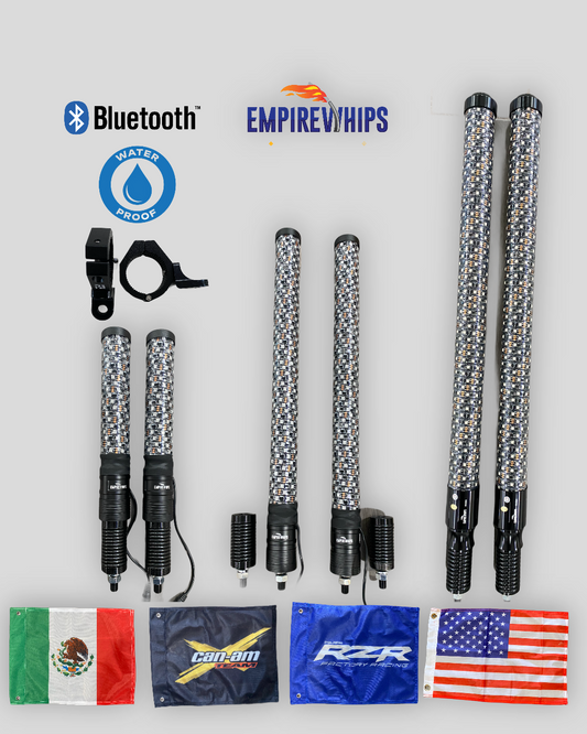 Par de antenas led Bazooka