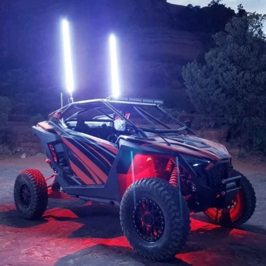 Antena led hyper color 5150 whips 4ft o 1.2 metros