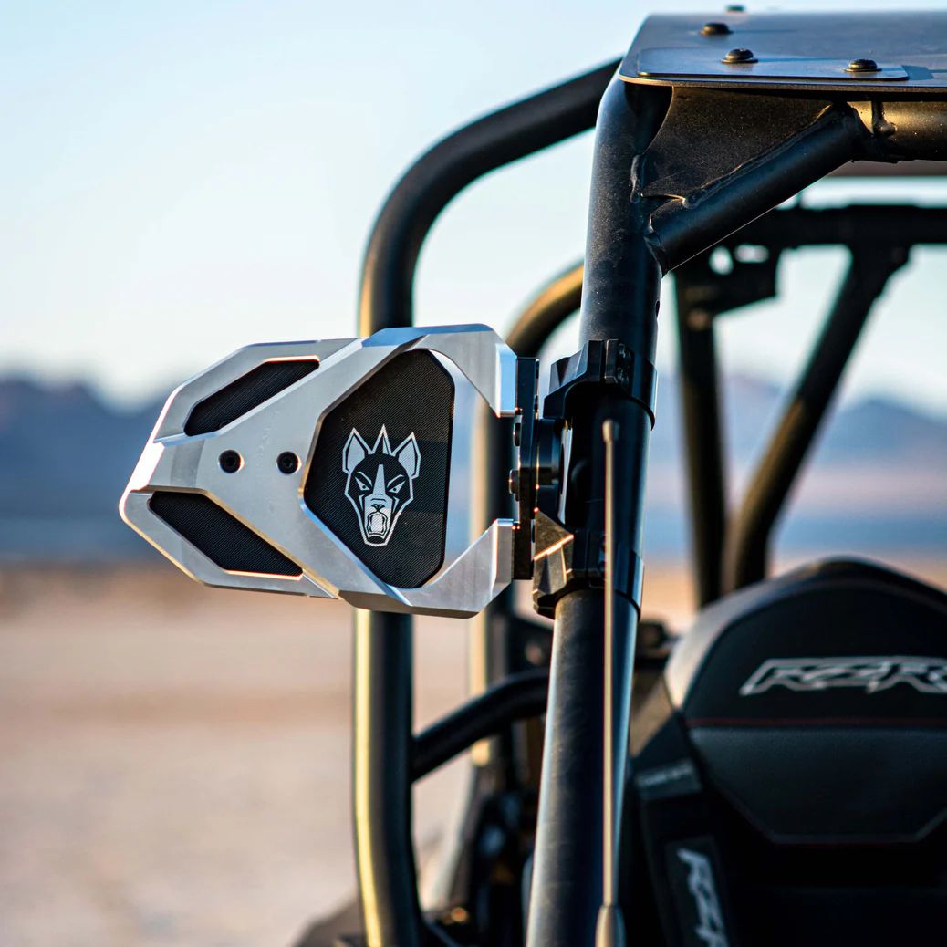 Espejos chupacabra off road Cuero Race Silver