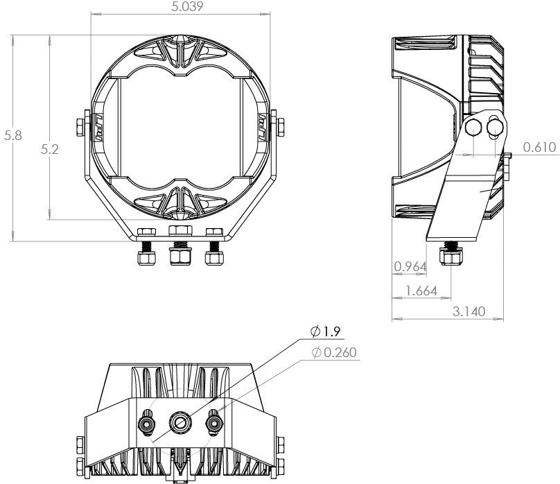 Par de faros Lp6 Baja Designs